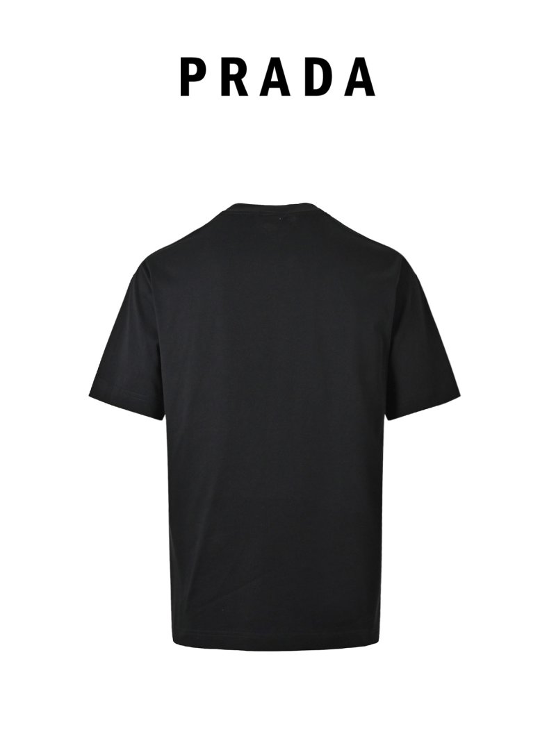 Prada Black Minimalist Logo T-Shirt view