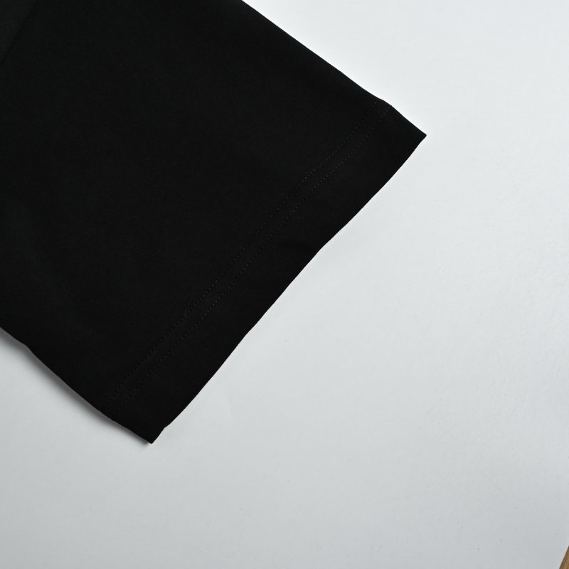 Prada Black Crewneck T-Shirt with Signature Logo view