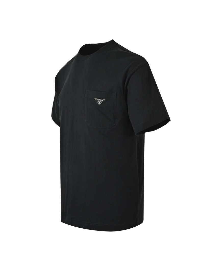 Prada Black Minimalist Logo T-Shirt view