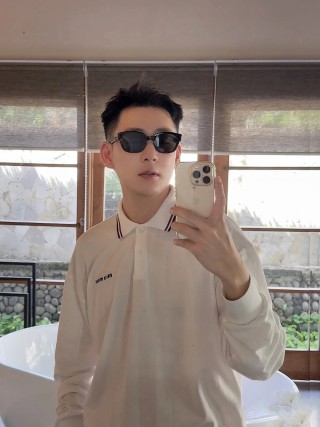 Miu Miu Long Sleeve Polo Shirt White view 4
