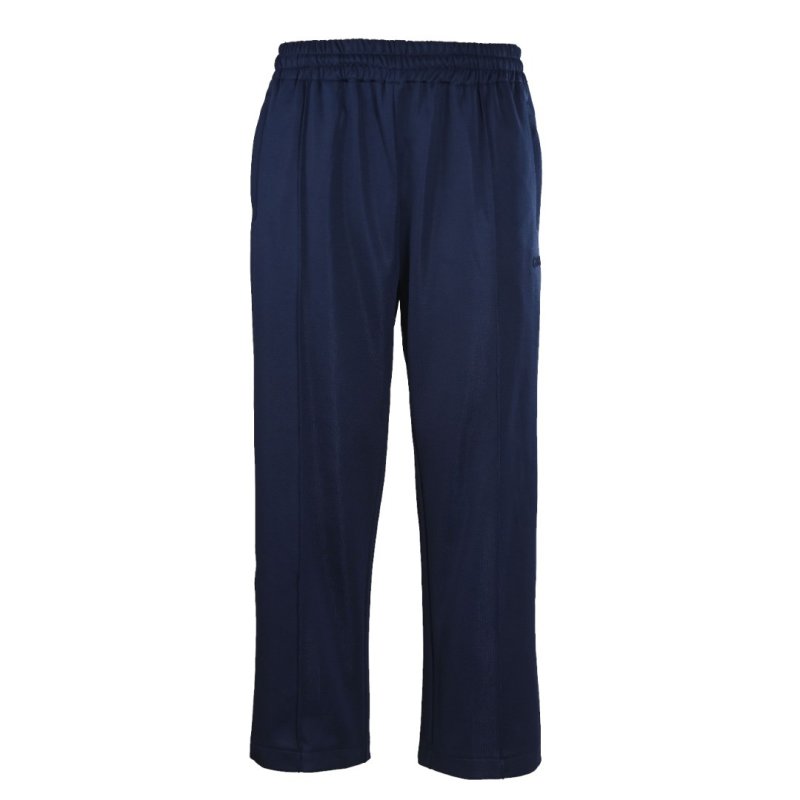 Navy Blue Zip-Up Tracksuit Set with Piping Detail view