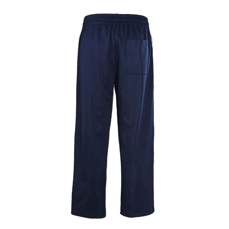 Navy Blue Zip-Up Tracksuit Set with Piping Detail view