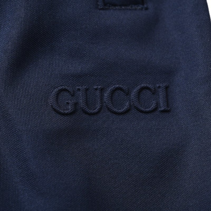 Navy Blue Zip-Up Tracksuit Set with Piping Detail view