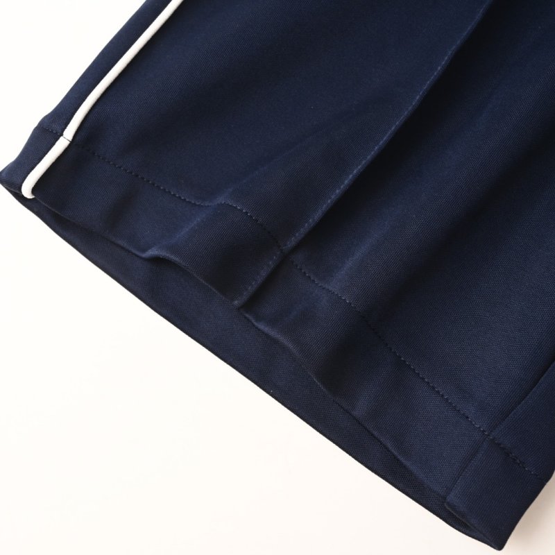 Navy Blue Zip-Up Tracksuit Set with Piping Detail view