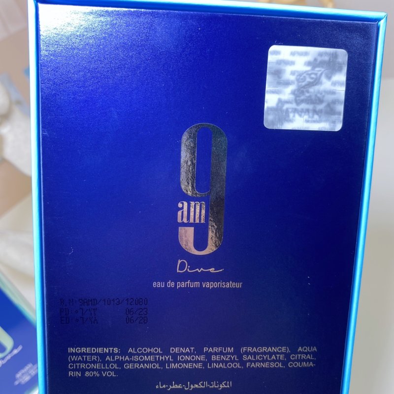 Afnan 9am Dive Eau de Parfum 100ml view