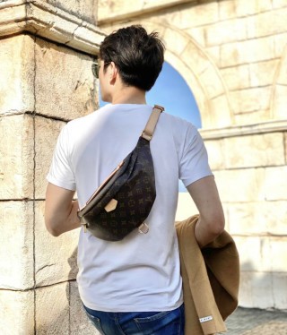 Coach Black Monogram Camera Crossbody Bag view 3
