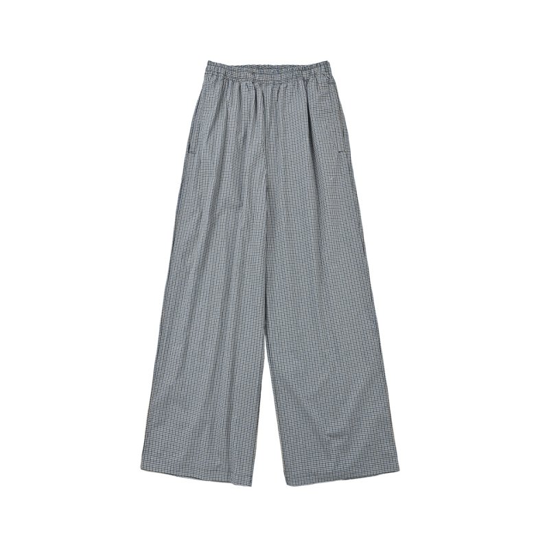 Grey Gingham Check Cargo Pants view