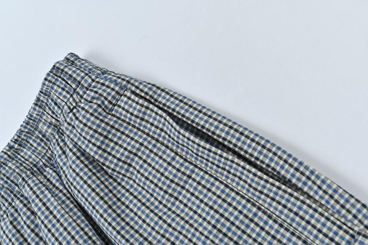 Grey Gingham Check Cargo Pants view