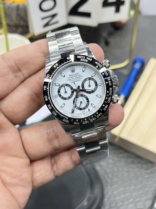 Rolex Daytona 40mm Panda Chronograph Steel Watch view 3