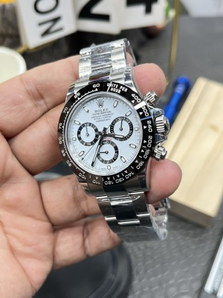 Rolex Daytona 40mm Panda Chronograph Steel Watch view 5