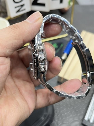 Rolex Daytona 40mm Panda Chronograph Steel Watch view 6