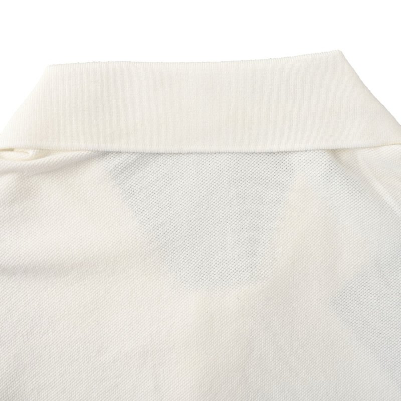 Prada Triangle Logo Polo Shirt - White view