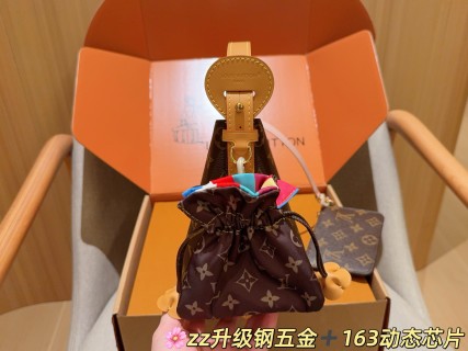 Louis Vuitton BB Monogram Canvas Bucket Bag Brown view 5