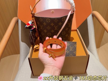 Louis Vuitton BB Monogram Canvas Bucket Bag Brown view 8