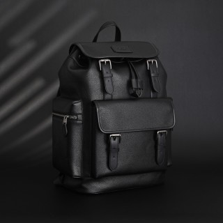 Coach Sprint Black Leather Backpack view 2
