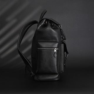 Coach Sprint Black Leather Backpack view 3
