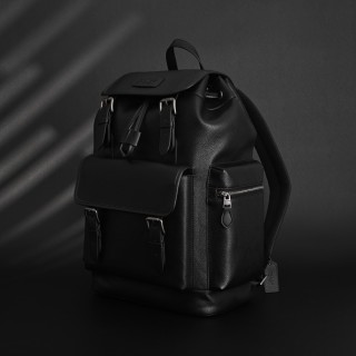 Coach Sprint Black Leather Backpack view 4