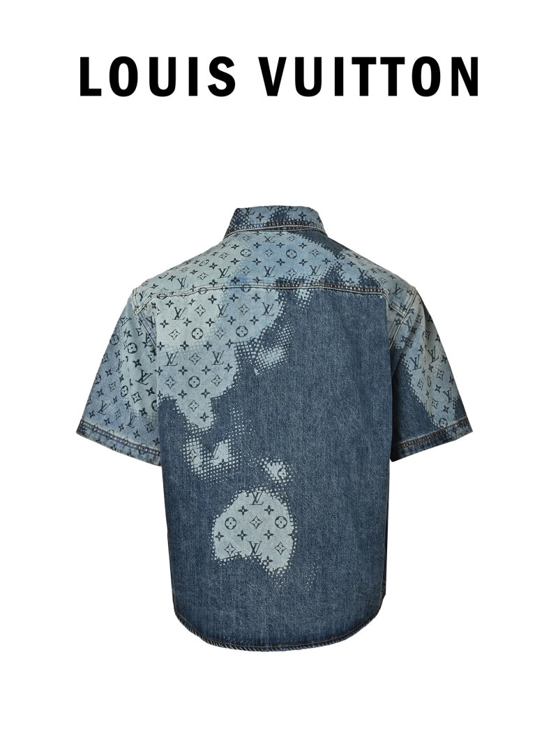 Louis Vuitton Monogram Denim Shirt Blue view