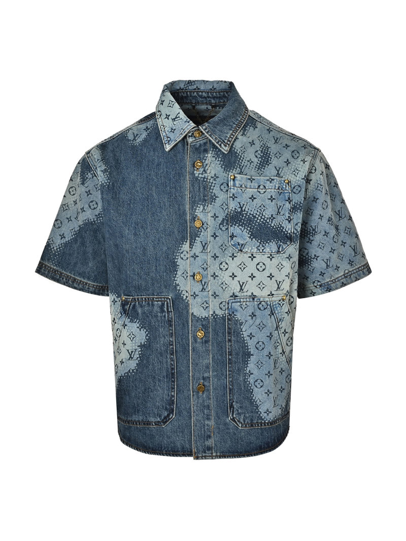 Louis Vuitton Monogram Denim Shirt Blue view