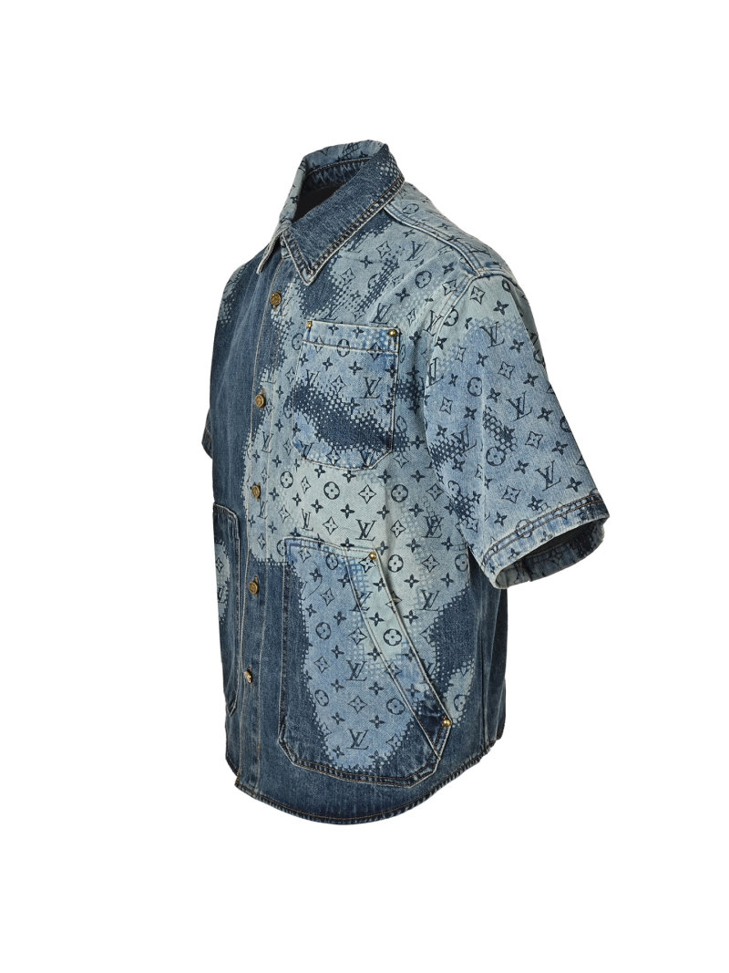 Louis Vuitton Monogram Denim Shirt Blue view
