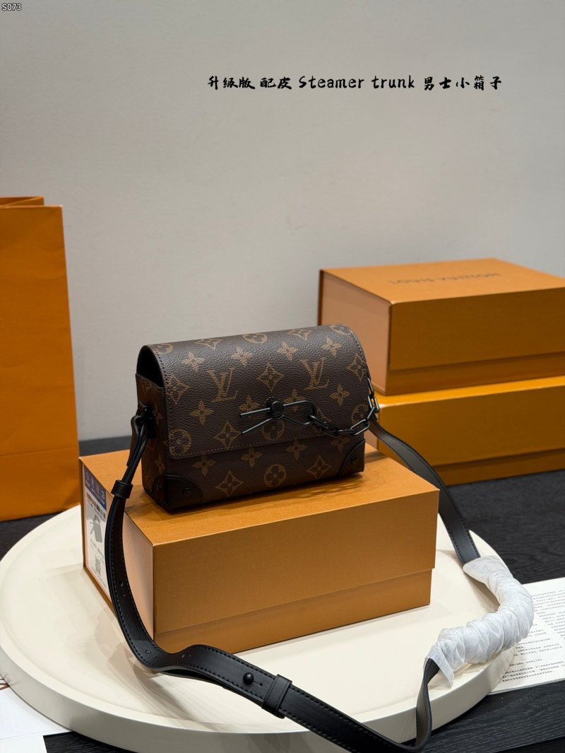 Louis Vuitton Monogram Steamer Trunk Camera Bag Brown