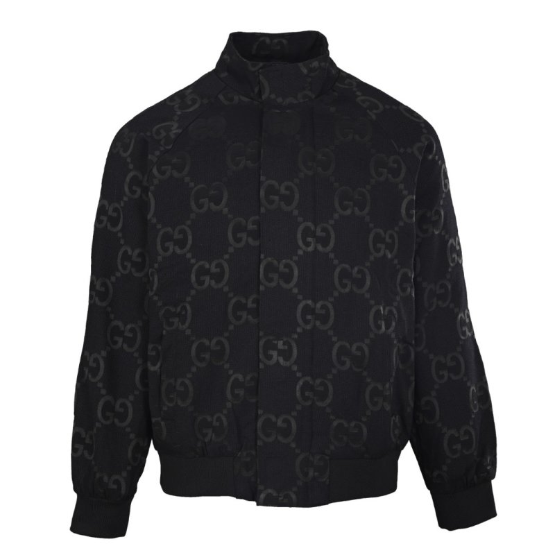 Gucci Black Monogram Jacquard Jacket view