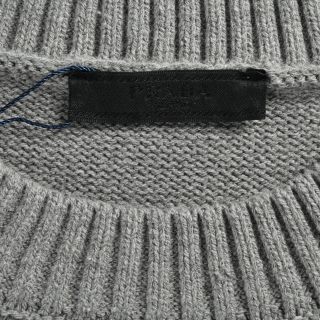 Prada Milano Logo Knit Sweater - Grey view 5