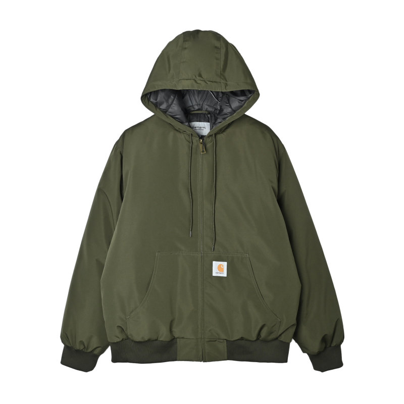 Olive Green Puffer Jacket - Winter Oversized Fit view