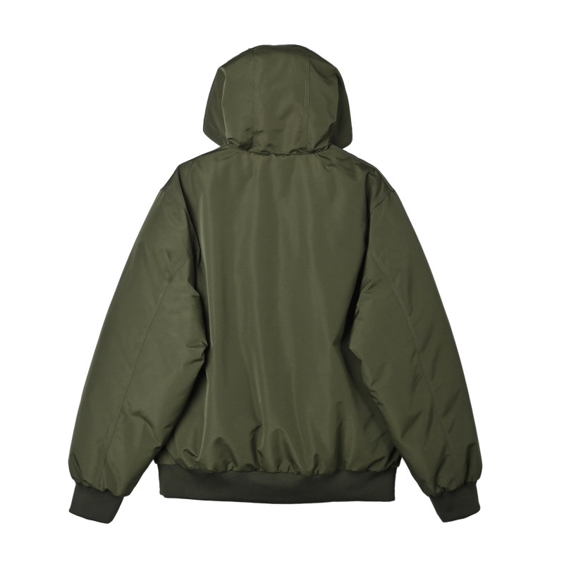 Olive Green Puffer Jacket - Winter Oversized Fit view