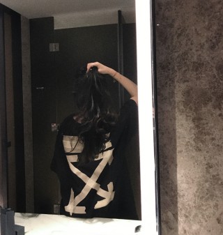 Black Minimalist Short Sleeve T-Shirt view 6