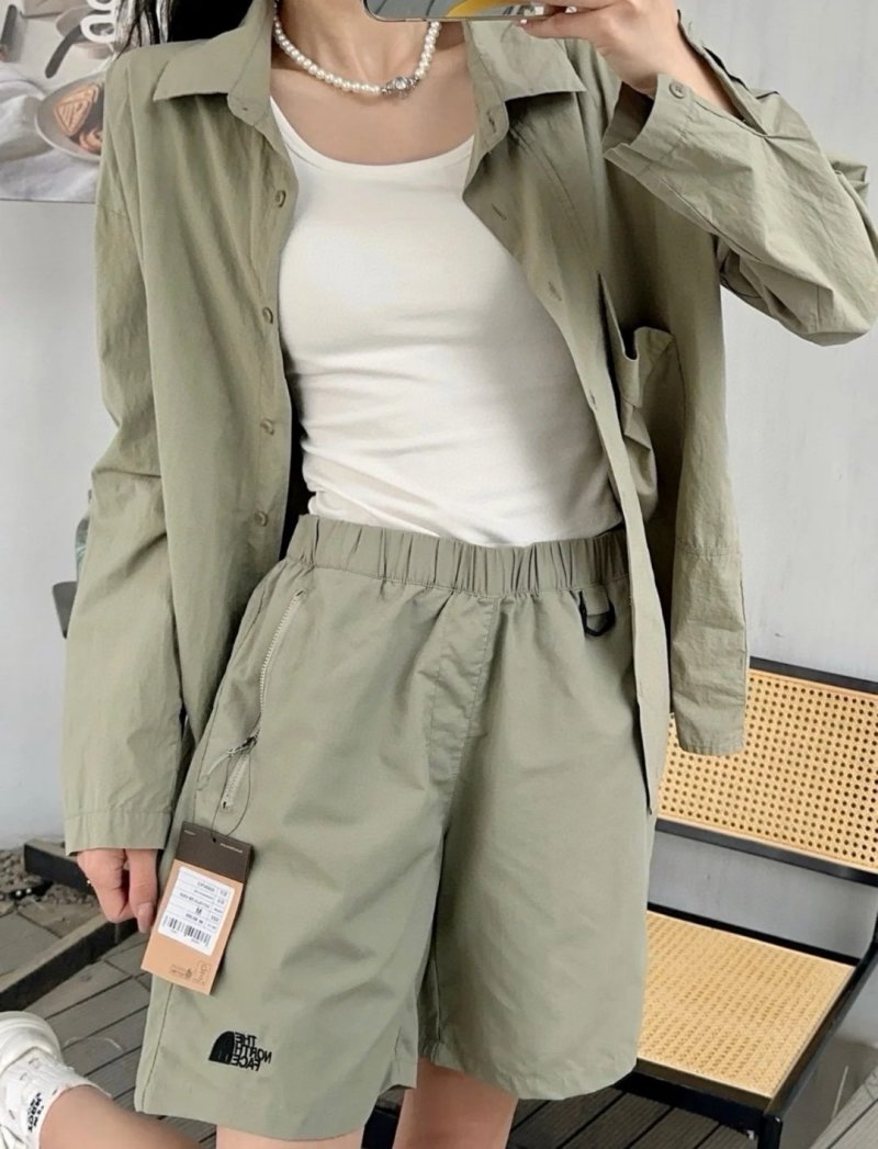 The North Face Sage Green Cargo Shorts view