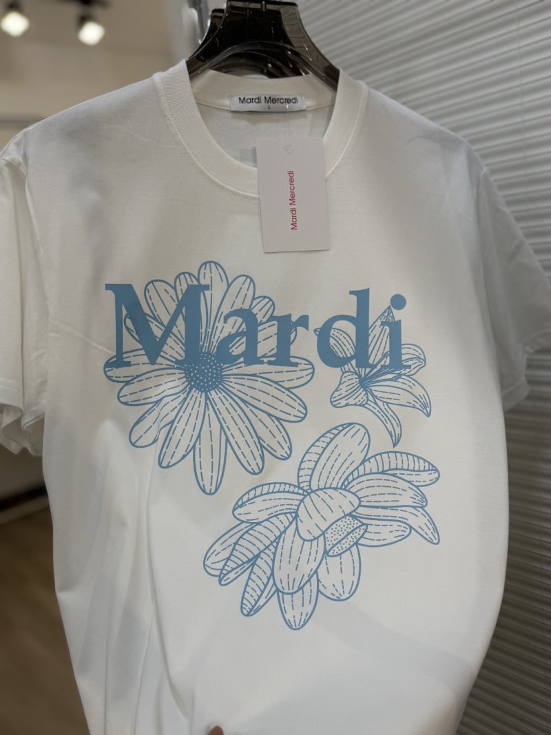 Mardi Mercredi Floral Print White T-Shirt