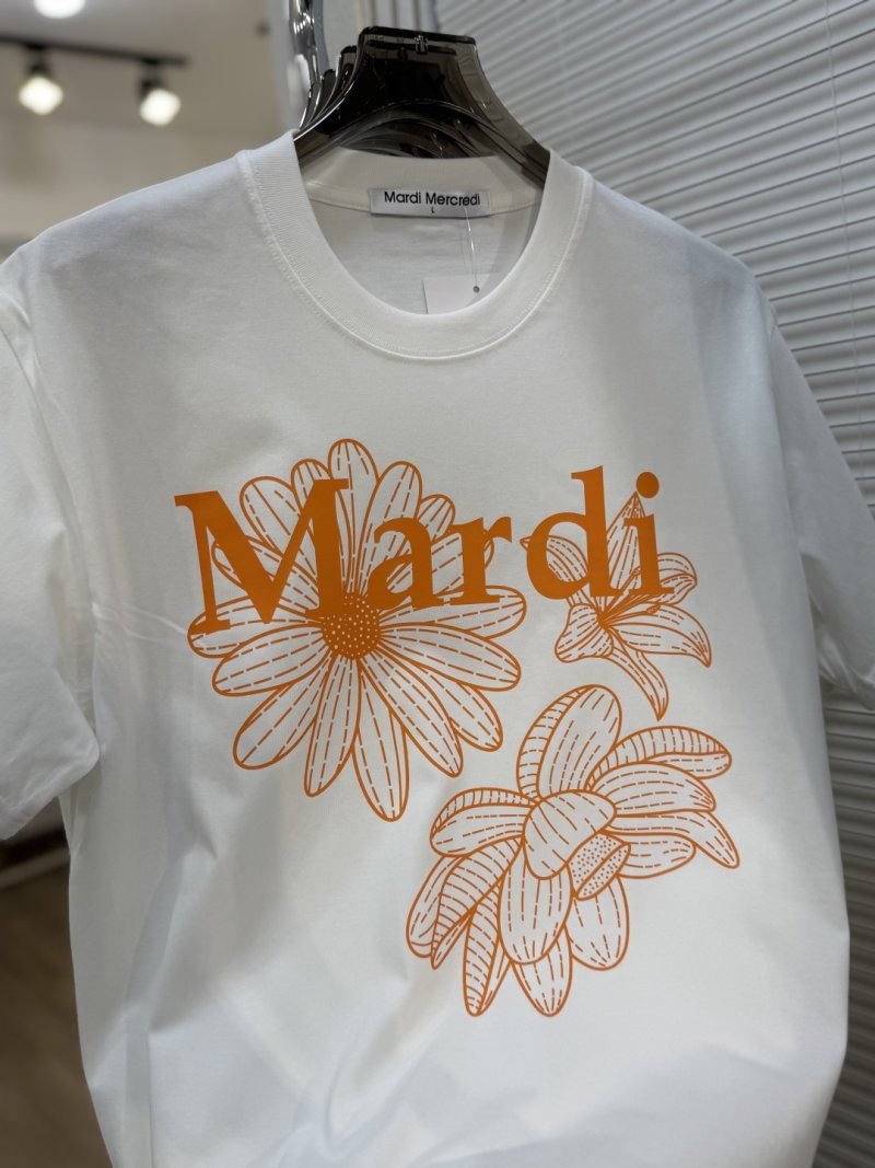 Mardi Mercredi Floral Print White T-Shirt view