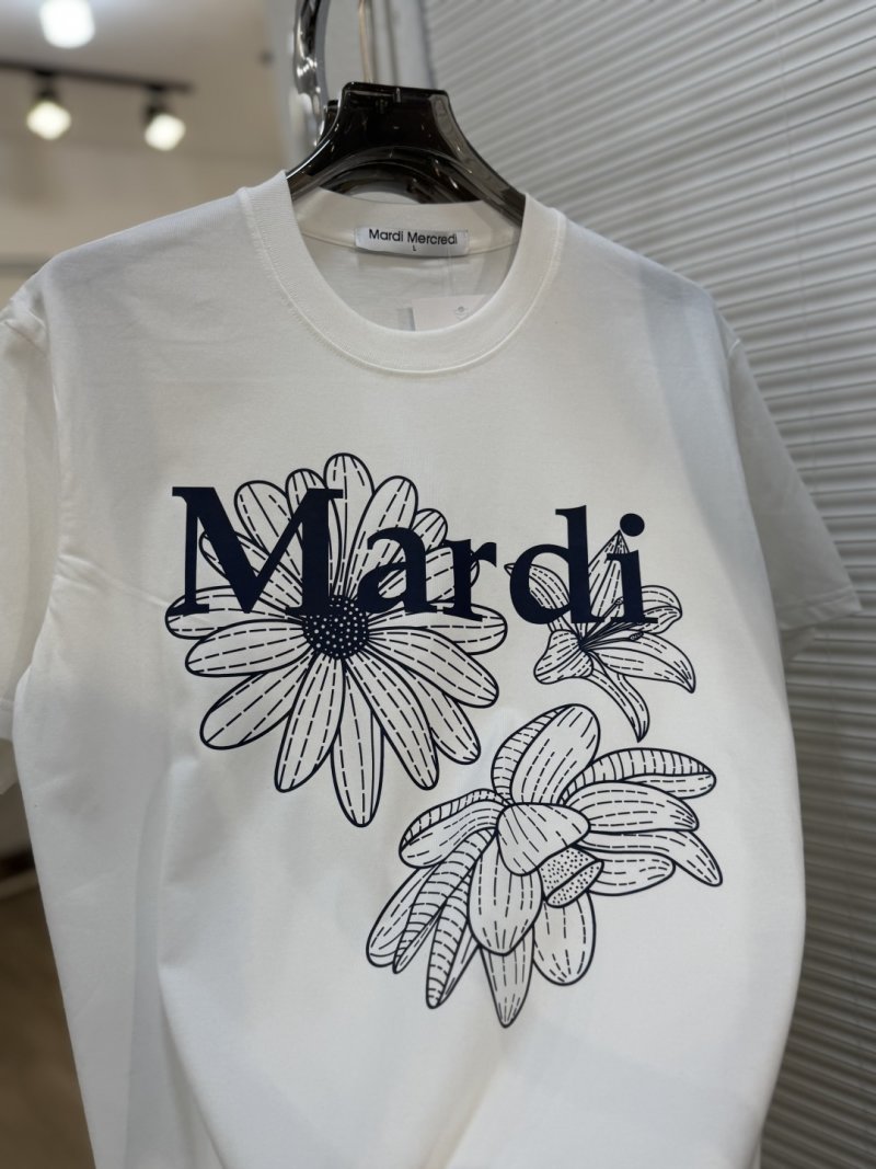 Mardi Mercredi Floral Print White T-Shirt view