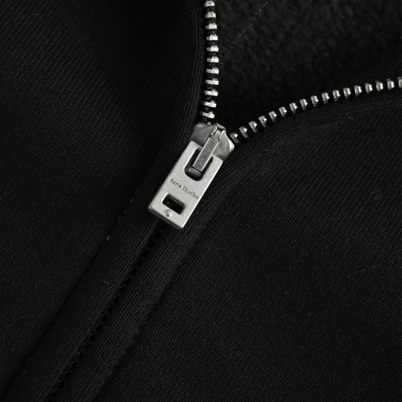 Black Anesthetics Print Hoodie with Contrast Stitching view