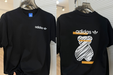 Adidas Trefoil Bear Print White T-Shirt view 2