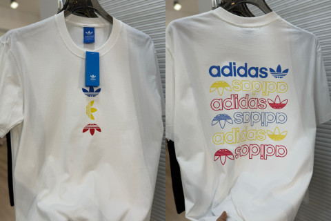 Adidas Trefoil Bear Print White T-Shirt view 8