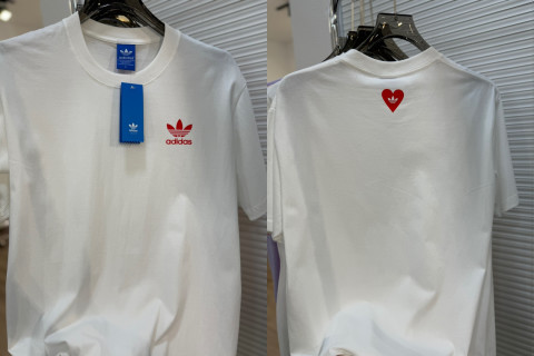 Adidas Trefoil Bear Print White T-Shirt view 9