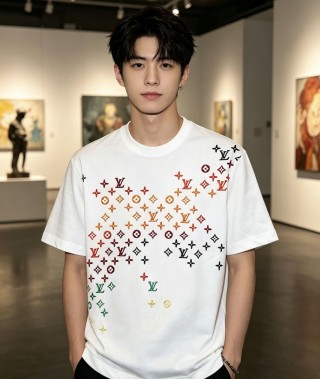 Louis Vuitton Monogram Gradient White T-Shirt view 4