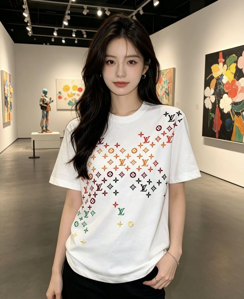Louis Vuitton Monogram Gradient White T-Shirt view