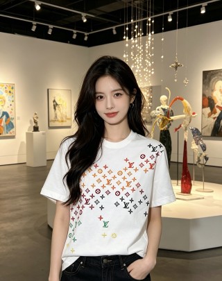 Louis Vuitton Monogram Gradient White T-Shirt view 7