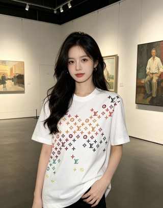 Louis Vuitton Monogram Gradient White T-Shirt view 8
