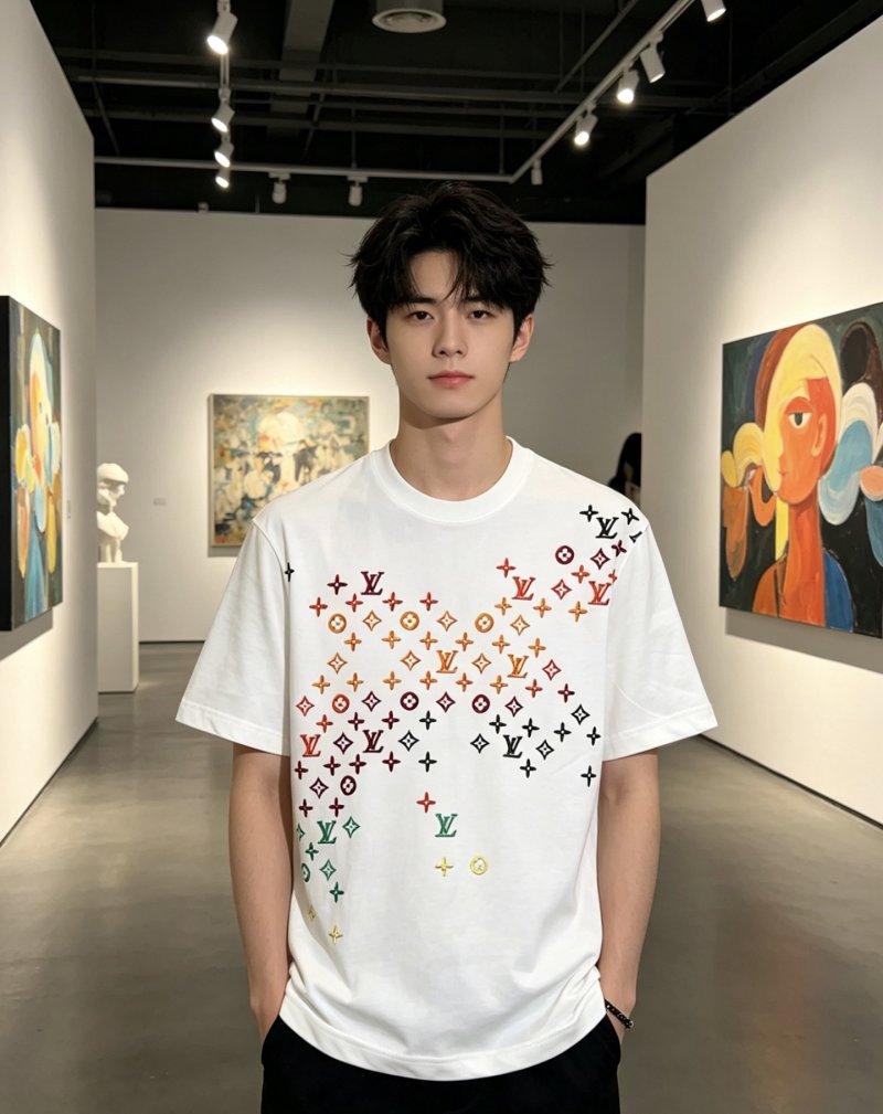 Louis Vuitton Monogram Gradient White T-Shirt view