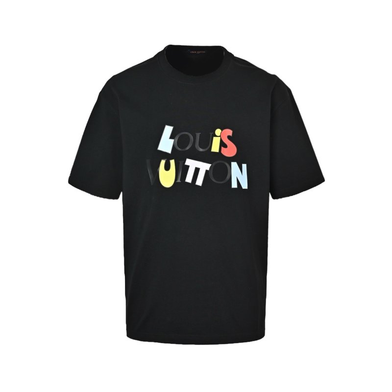 Louis Vuitton Colorblock Logo Black T-Shirt view