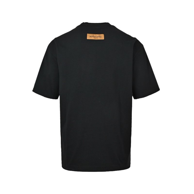 Louis Vuitton Colorblock Logo Black T-Shirt view