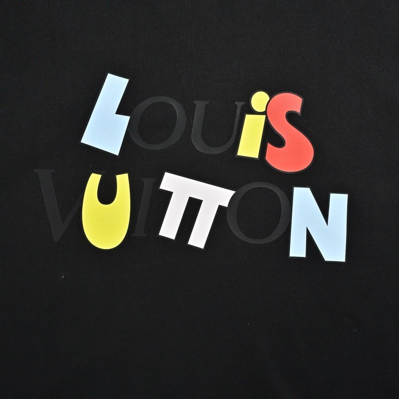 Louis Vuitton Colorblock Logo Black T-Shirt view