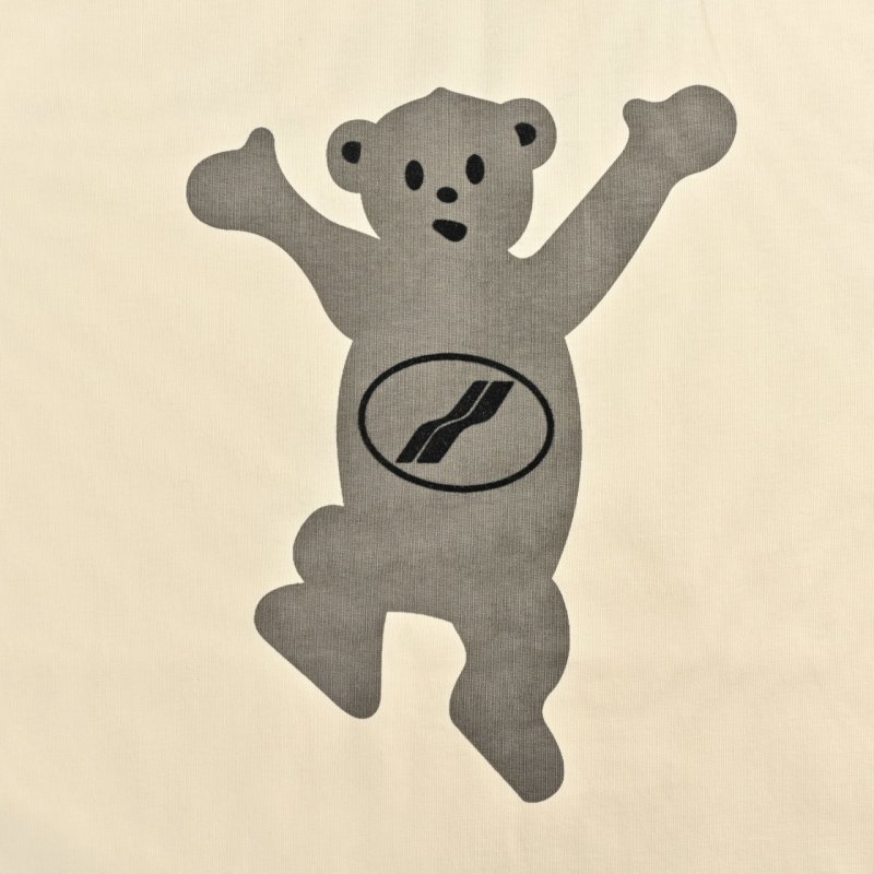 We11Done White Bear Flocked Print Short Sleeve T-Shirt view