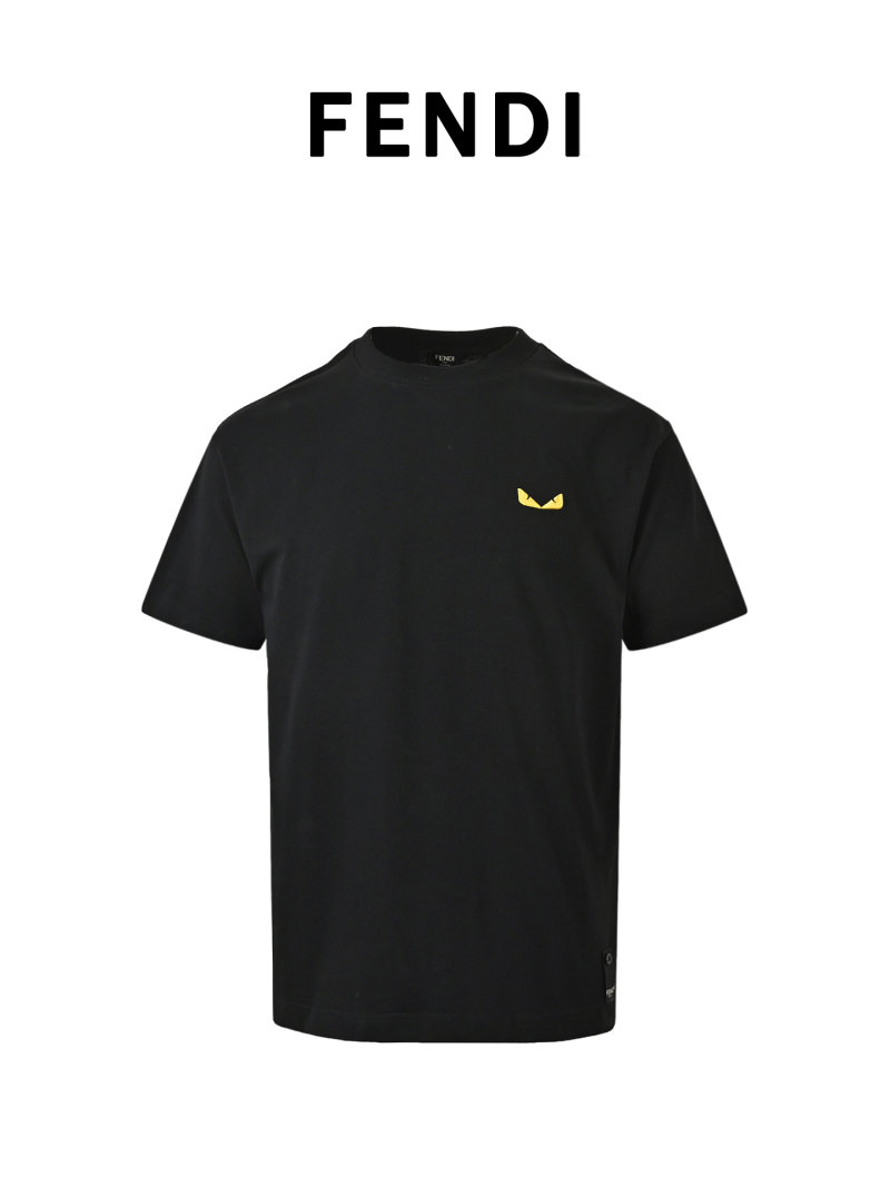 Black Oversized Short Sleeve T-Shirt with Yellow Embroidery view