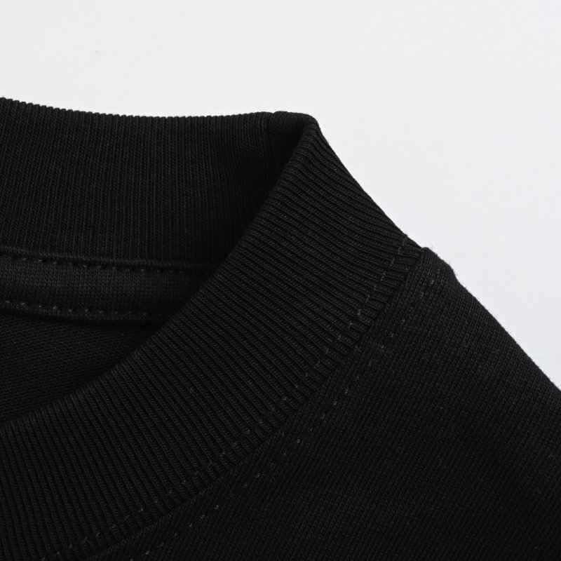 Black Oversized Short Sleeve T-Shirt with Yellow Embroidery view