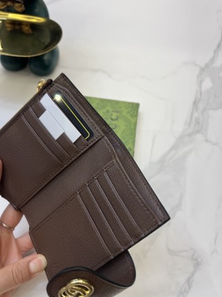 Gucci GG Canvas Compact Wallet Black with Red Green Stripe view 6